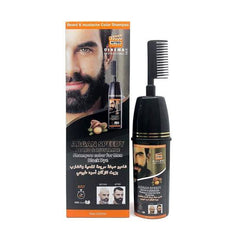 NITRO CANADA CINEMA ARGAN SPEEDY BEARD & MUSTACHE SHAMPOO COLOR FOR MEN BLACK DYE - 200ML