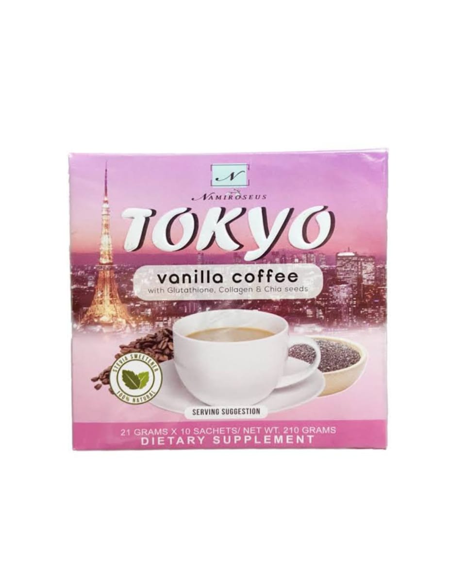 Namiroseus Tokyo Vanilla Coffee With Glutathione Collagen & Chia Seeds