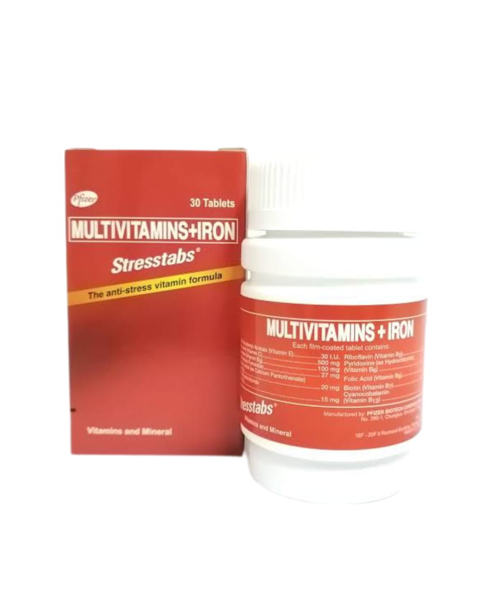 Multivitamins & Iron Stresstabs 30 Tablets