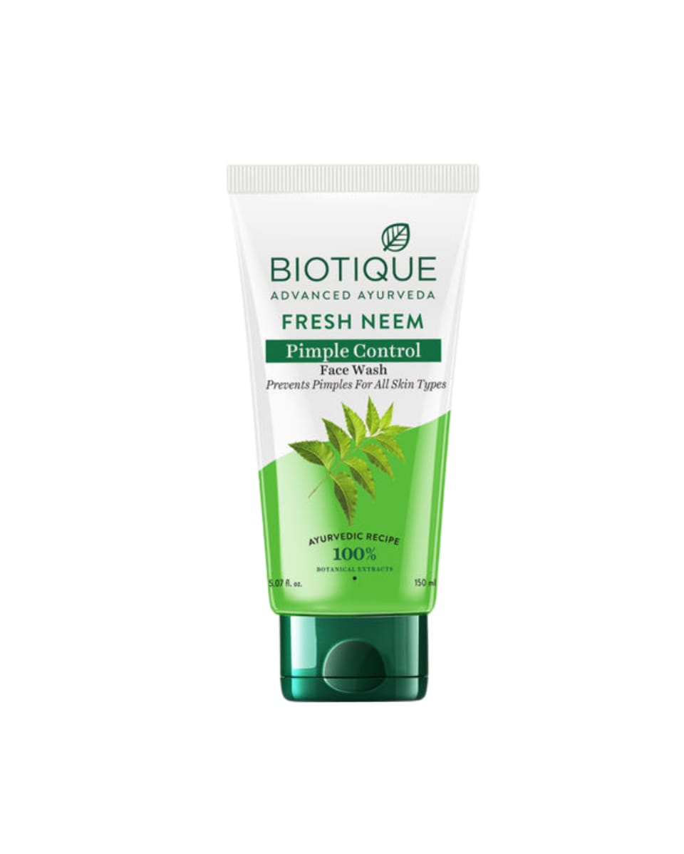 Biotique Advanced Ayurveda Fresh Neem Pimple Control Face Wash