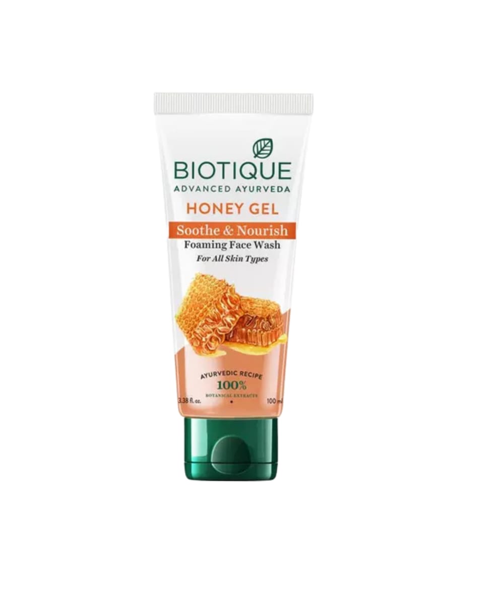 Biotique Advanced Ayurveda Honey Gel Soothe & Nourish Foaming Face Wash