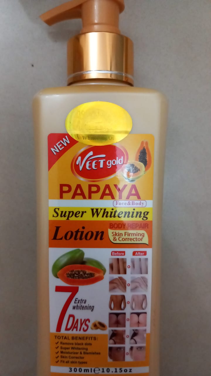 Veet gold papaya super whitening lotion