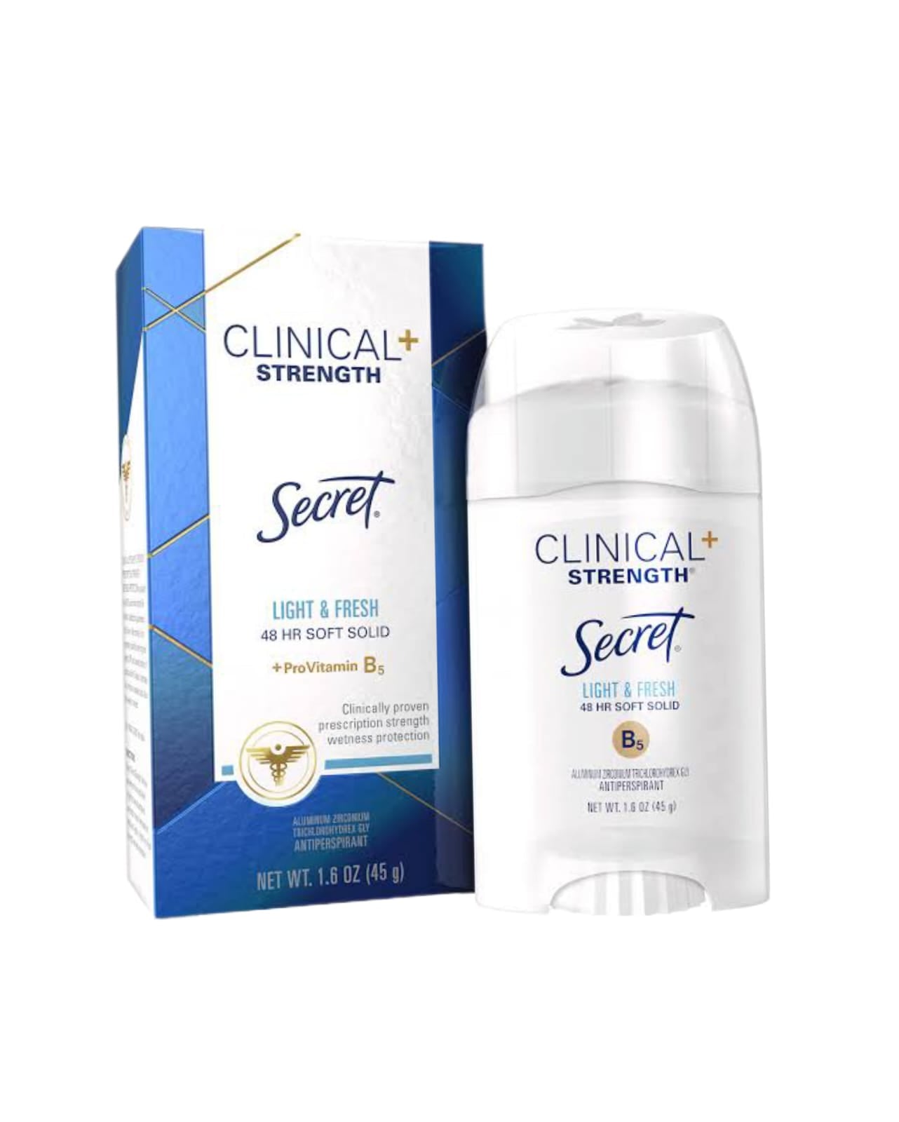 Clinical Strength Secret Light& Fresh 48HR Soft Solid +ProVitamin B5