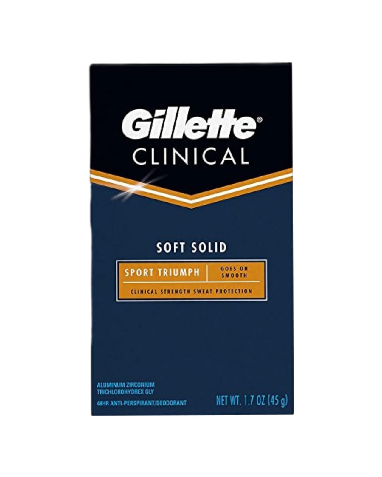 Gillette Clinical Soft Solid Sport Triumoh Anti-Prespirant /Deodorant