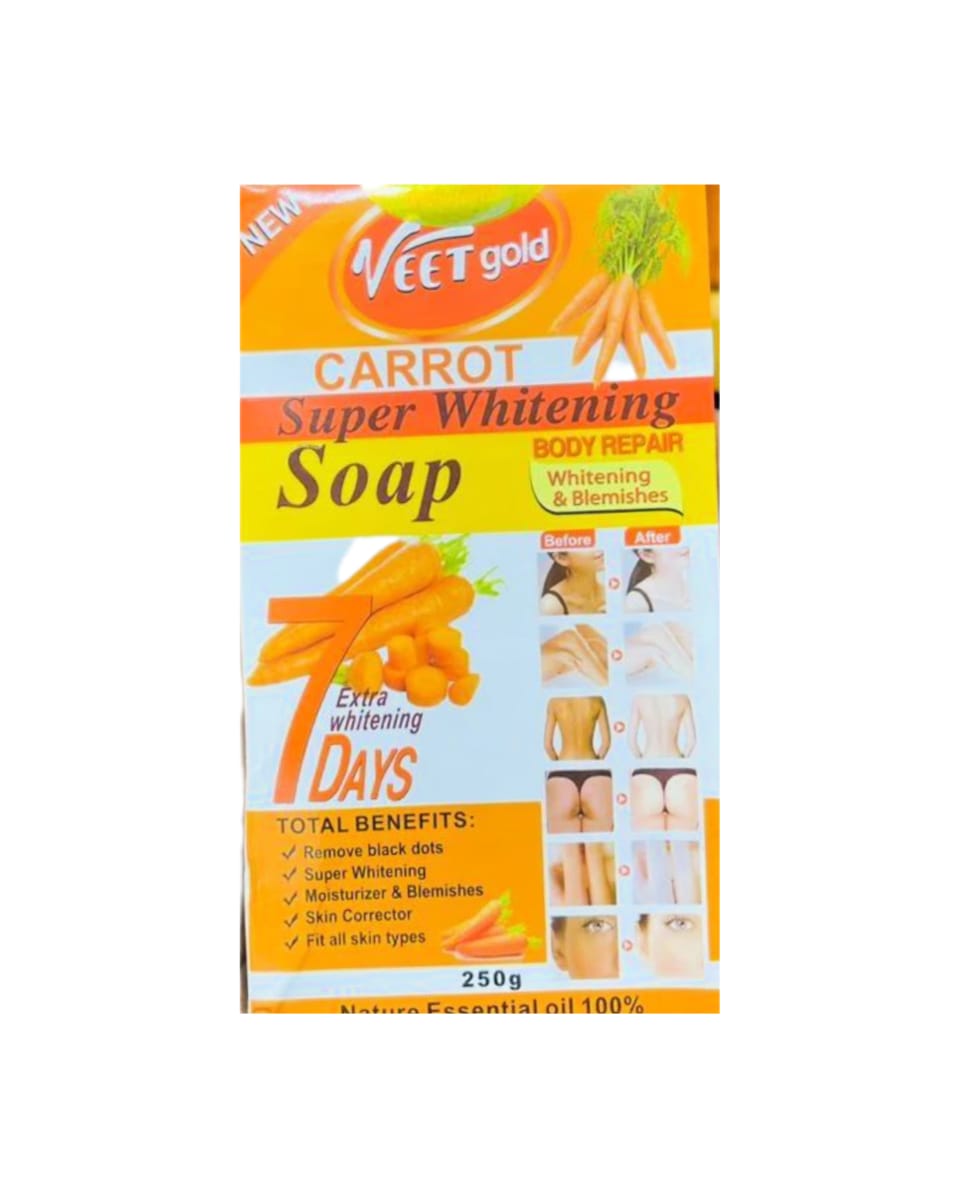 Veet Gold Carrot Super Whitening Soap