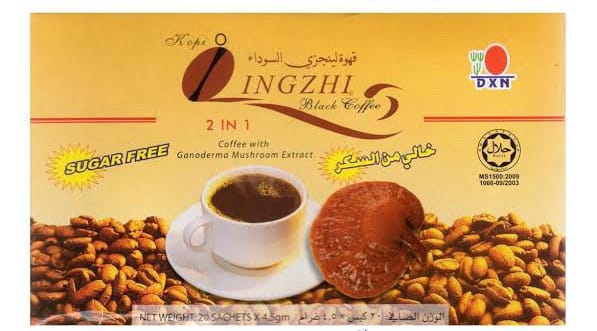 DXN Lingzhi Black Coffee 2 in 1 Coffee With Ganoderma Mushroom Extract