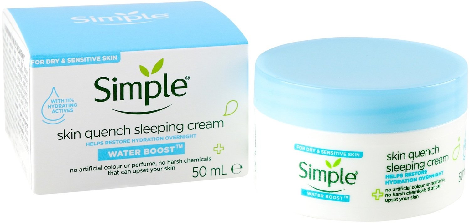 Simple Skin Quench Sleeping Cream Water Boost 50ml