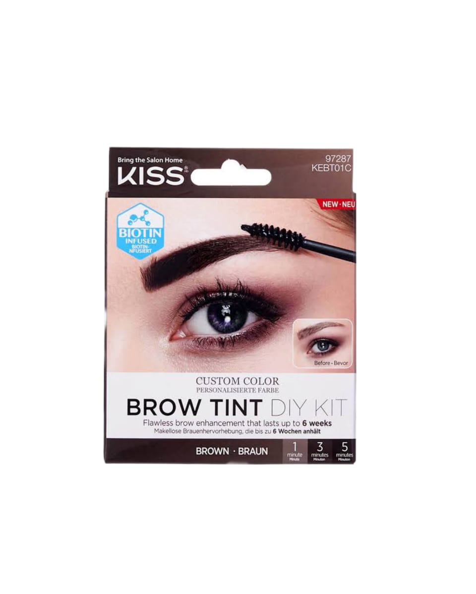 Kiss Brow Tint Diy Kit Brown