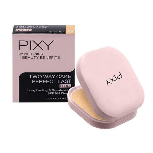 PIXY UV WHITENING 4 BEAUTY BENEFITS TWO WAY CAKE PERFECT LAST REFILL