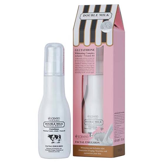 Scentio Double Milk Triple White Glutathione Facial Emulsion