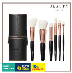 MORPHE Rose Away Travel Brush Set with Case 6pcs