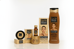 GLUTA WHITE Body Full Set Soap Cream Lotion Serum Shower gel  and Dark spot Corrector Cream