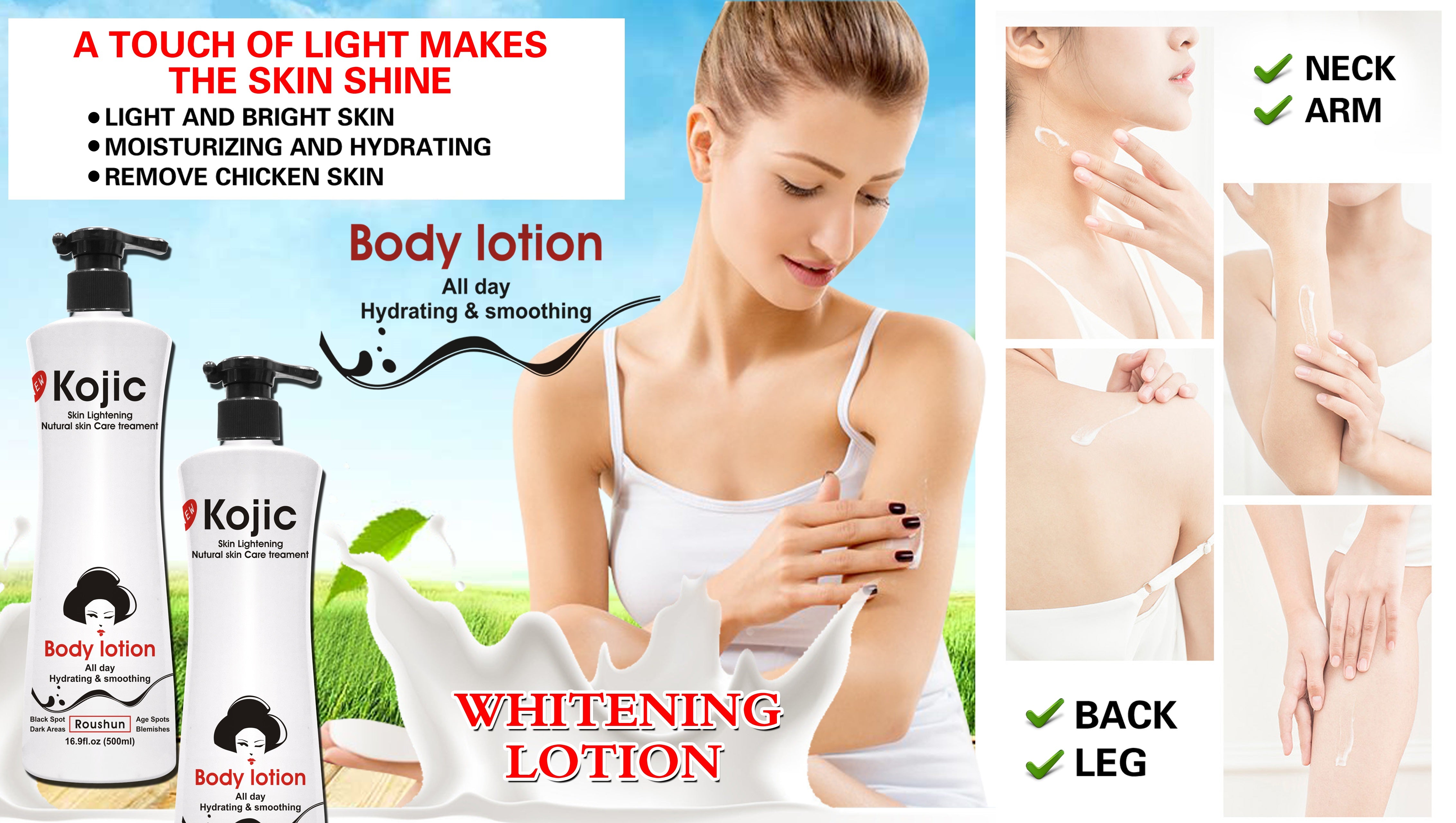 Kojic Skin Lightening Body Lotion