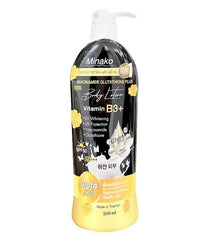 Minako Niacinamide Glutathione Plus 10% Body Lotion  Vitamin B3+ SPF 50PA+++ 500ml