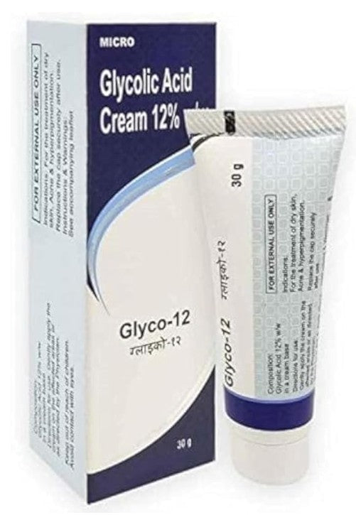 Glyco 12% Glycolic Acid cream for pigmentation – SaffronSkins UAE
