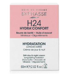 H24 Hydra'Confort Day and Night Cream 60ml | Byphasse