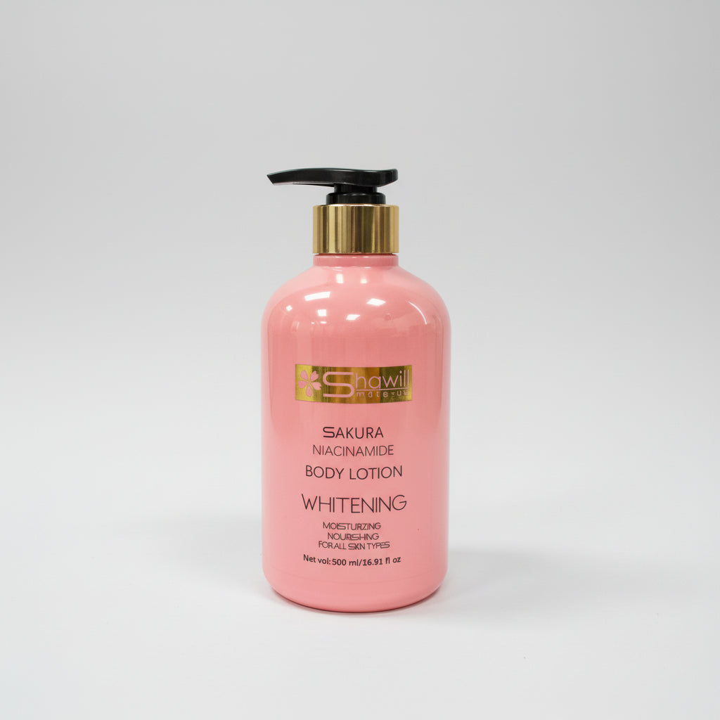 Shawill Sakura Niacinamide Body Lotion – Brightening & Hydrating 500ml