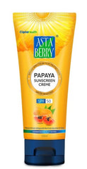 ASTABERRY Papaya Sunscreen Creme Spf 50 For All Skins-With Papaya Extract