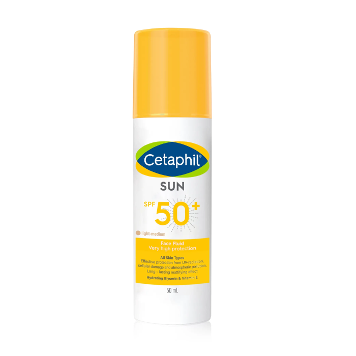 Cetaphil Sun Face Fluid (Spf50+) Tinted Light-Med 50ml