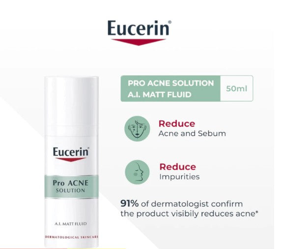 A.I. Mattifying Fluid by Eucerin – Oily Skin Solution – SaffronSkins UAE