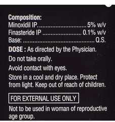 Morr F 5% - Bottle of 60ml Solution with Minoxidil and Finasteride Brand: Morr F