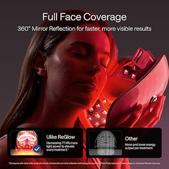 Ulike ReGlow LED Face Mask – 7-Color Light Therapy | Glowing Skin in 14 Days | Anti-Aging & Anti-Acne Beauty Device
