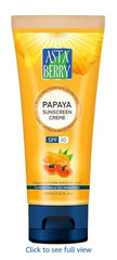Astaberry Papaya Sunblock Crème Multicolor 100 Ml