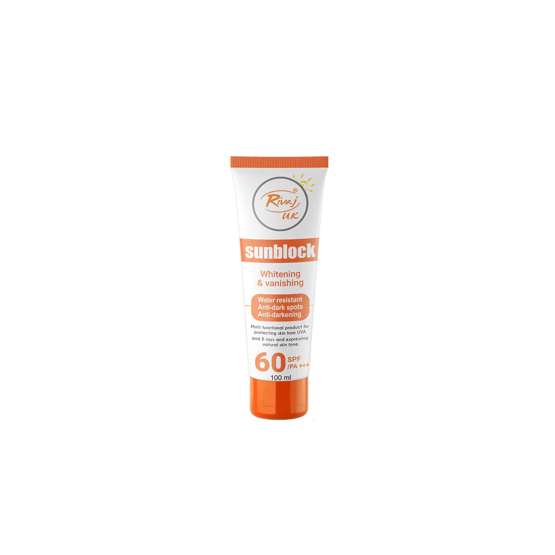 Rivaj uk Whitening and Vanishing Sunblock SPF 60 (100ml)