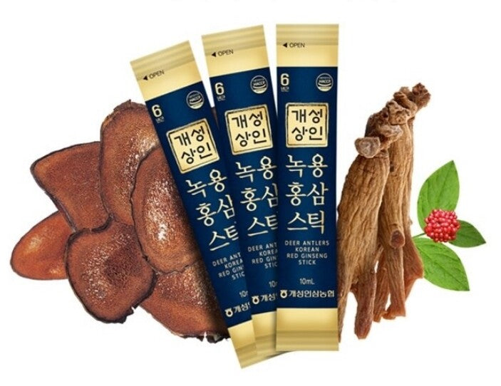 Deer Antlers / 6 Year Old Korean Red Ginseng 365 Stick 10g x 30 pouch