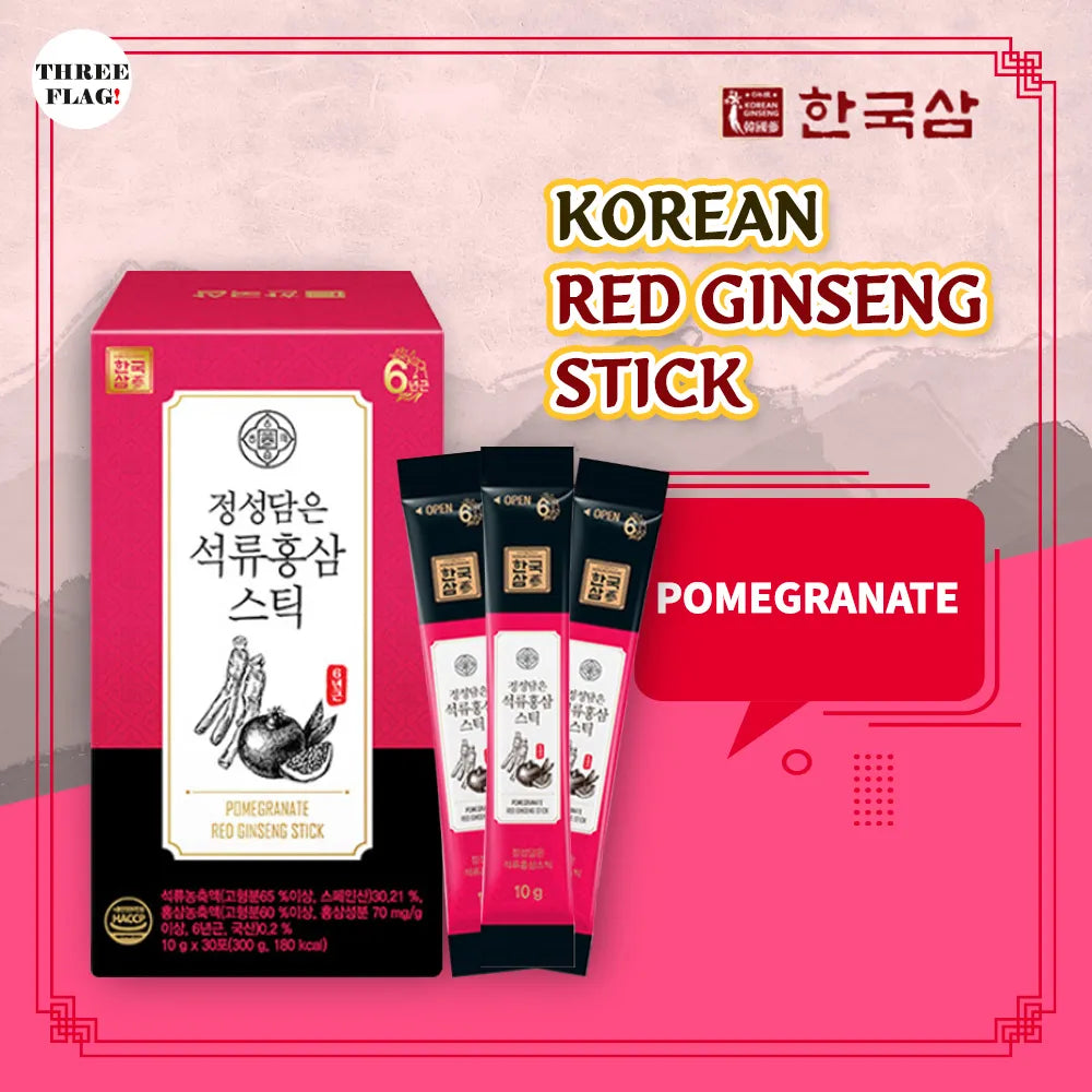 [HANKUKSAM] Pomegranate Red Ginseng Stick 10g x 30 Sticks