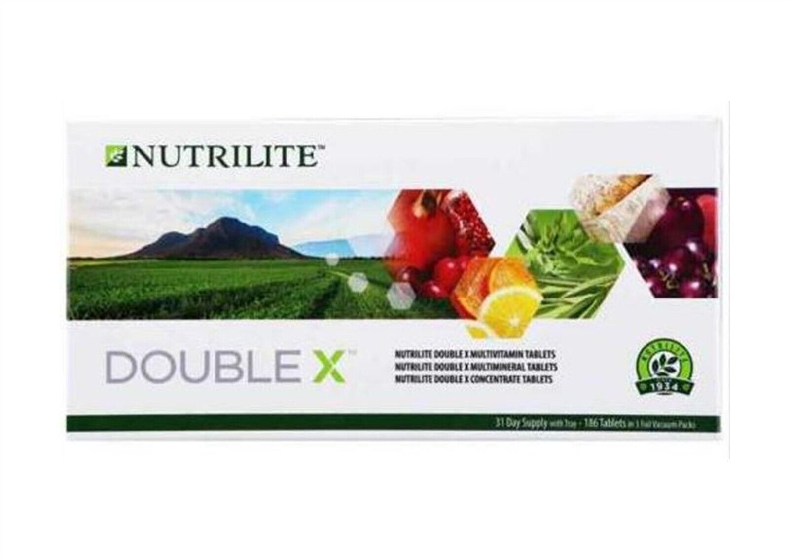 Nutrilite Double X - Refill Pack 31-Day Supply Multivitamin/Multimineral/Concentrate Suppliment Tablets