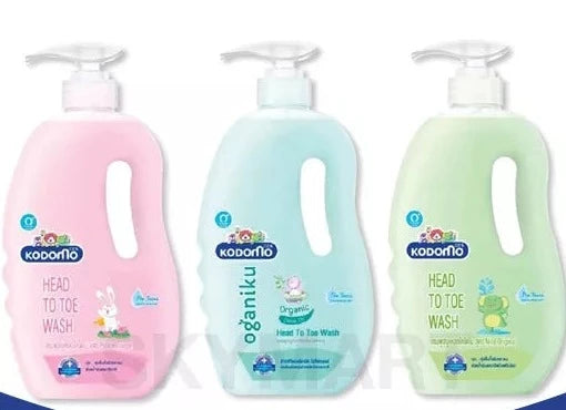 Kodomo Head To Toe Baby Wash 2in1, size 400ml