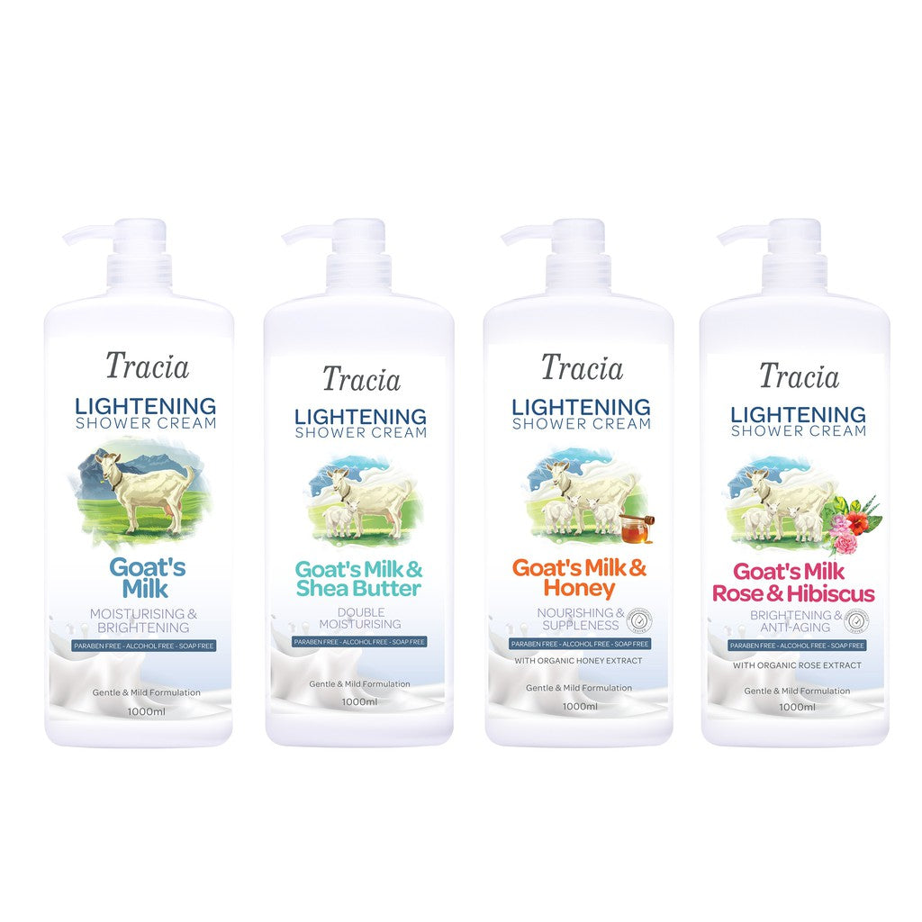 Tracia Lightening Goat Milk / Shea Butter Shower Cream 1000ml