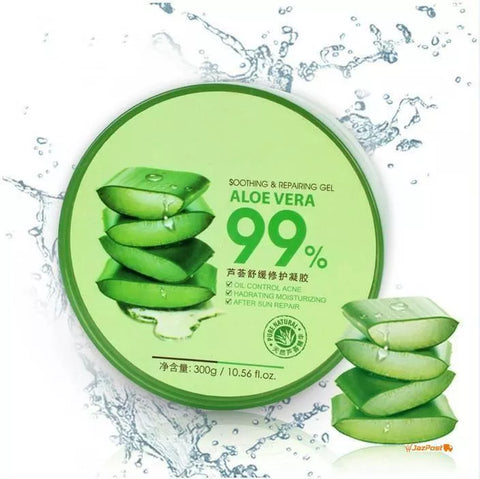 (LIFUSHA) 300ml Aloe Vera Gel 98% Natural Face Creams Moisturizer Acne Treatment Gel for Skin Repairing Natural Beauty