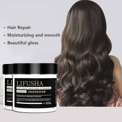 LIFUSHA Deep Moisturize Non-Steaming Treatment Hair Mask 500g Deep Nourishment and Repair Hair