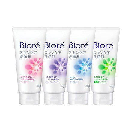 Biore Skin Caring Facial Foam Acne Care / Oil Control / Scrub In / Moisture 130g