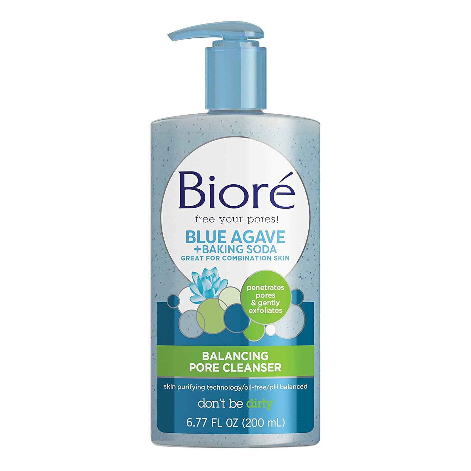 Biore Balancing Pore Cleanser, Blue Agave + Baking Soda, 6.77 fl oz
