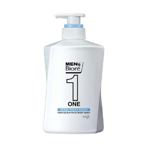 MEN'S BIORE One Fresh Fruity Savon Hair/Scalp/Face/Body Wash (480ml)