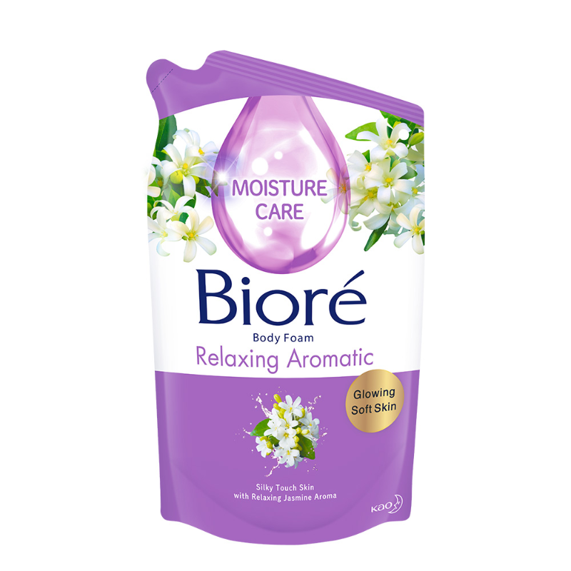 Biore Relaxing Aromatic Glowing Soft Skin Body Foam 450ml