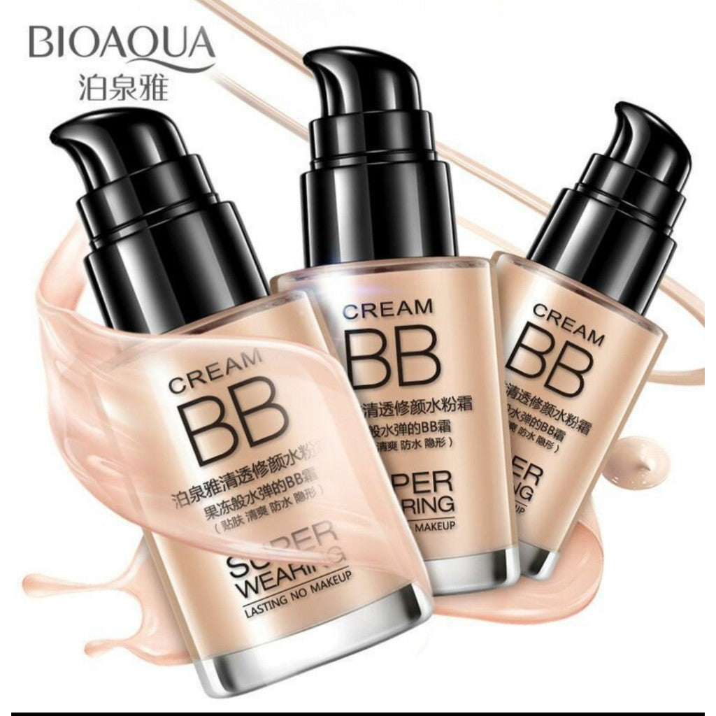 Bioaqua Super Wearing BB Cream- Persistant Water Flawless - NEW Packaging Clear and Beautiful
