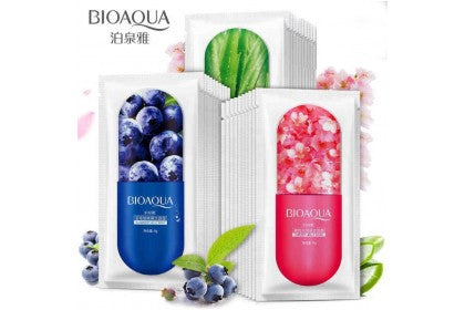 BIOAQUA Prevent & Refine Aging Hydrating Facial Jelly Essence Face Mask 1pc Smooth and Delicate Skin