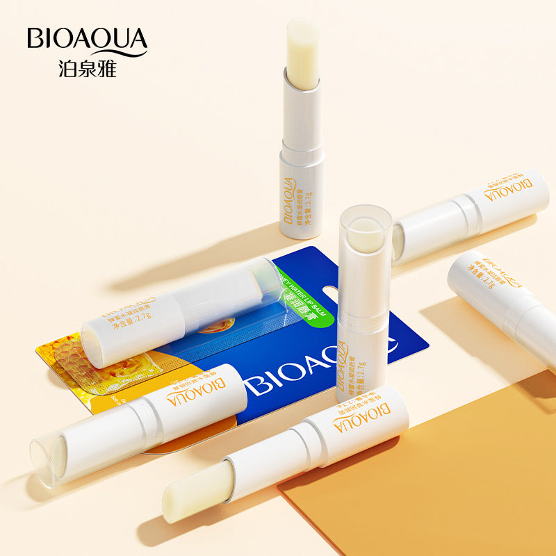 BIOAOUA Honey Hydrating Lip Balm Replenishing Moisturizing Moisturizing Care Gentle Lip Tenderness Preventing Chapped Lip Balm