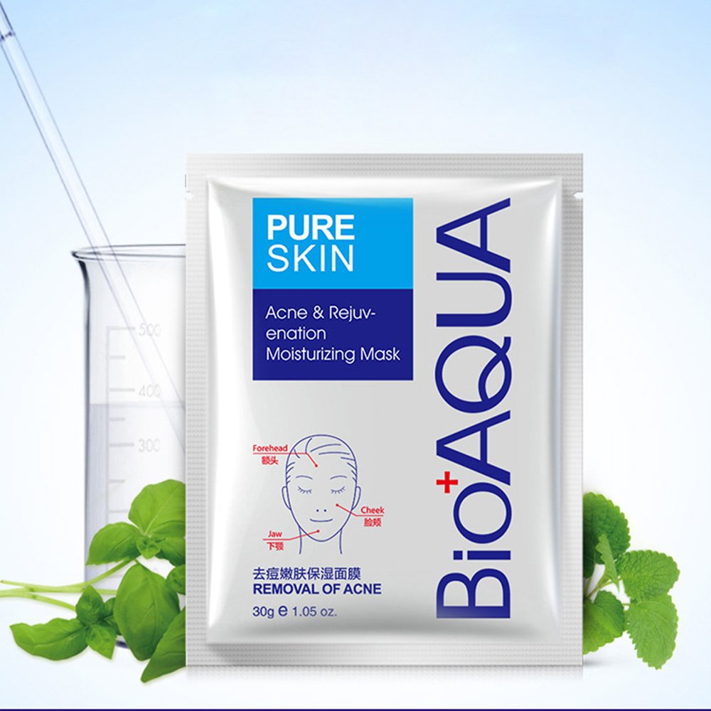 BIOAQUA Pure Skin Anti-Acne Oil Control Rejuvenating Facial Mask