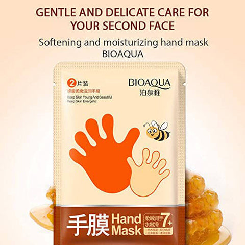 BIOAQUA Honey Essence Whitening Hand Mask Moisturizing Nourishing Treatment Hand Skin Care