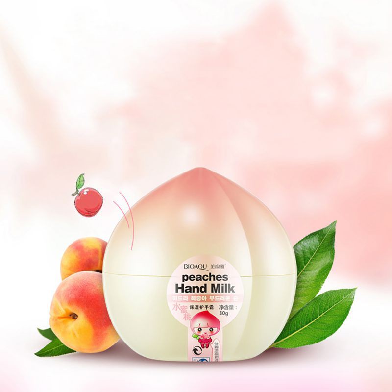BIOAQUA Hand Milk Cream Peach Anti aging Moisturizing Hand Skin Care Cream