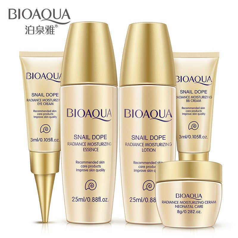 BIOAQUA 5pcs Extract Bright Concentrate Moist Hydrating Suit
