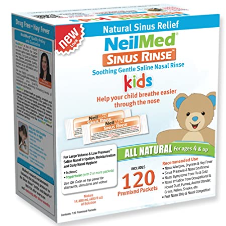 NeilMed Sinus Rinse Premixed Kids Packets 120's (Paediatric)