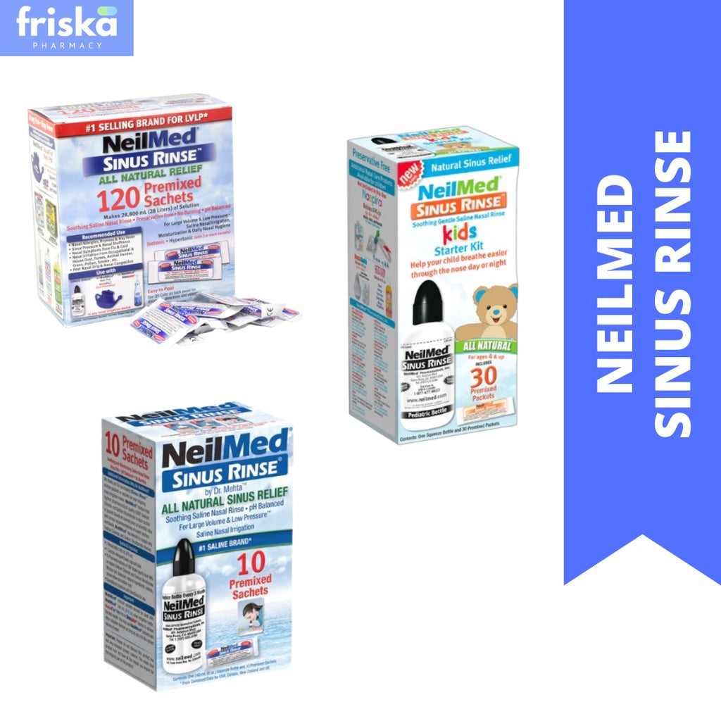 NEILMED Sinus Rinse Adult & Paediatric Starter Kit /Adult Premixed Sachets