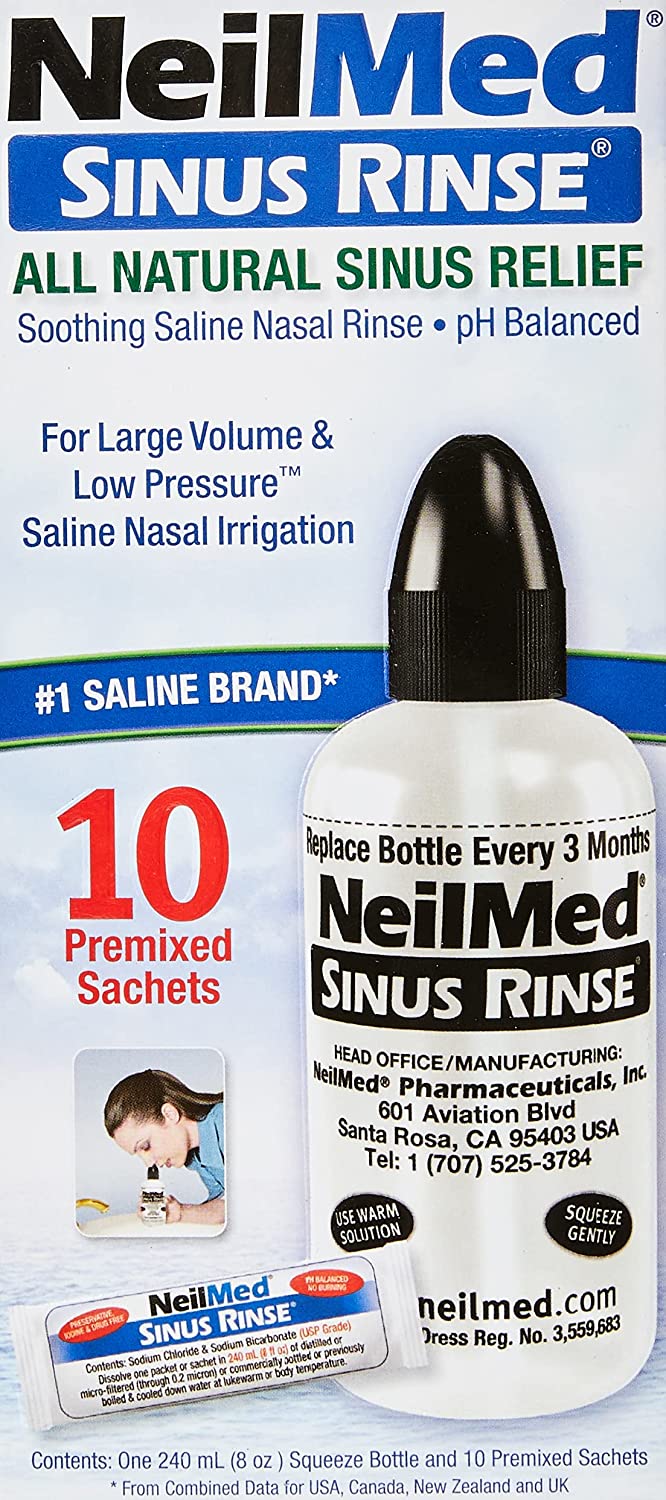 NeilMed Sinus Rinse Starter Kit with 10's Sachets