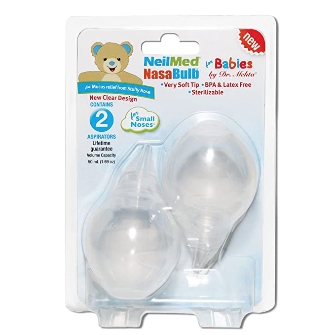 NeilMed Nasabulb Clear Nasal Aspirator 2'S